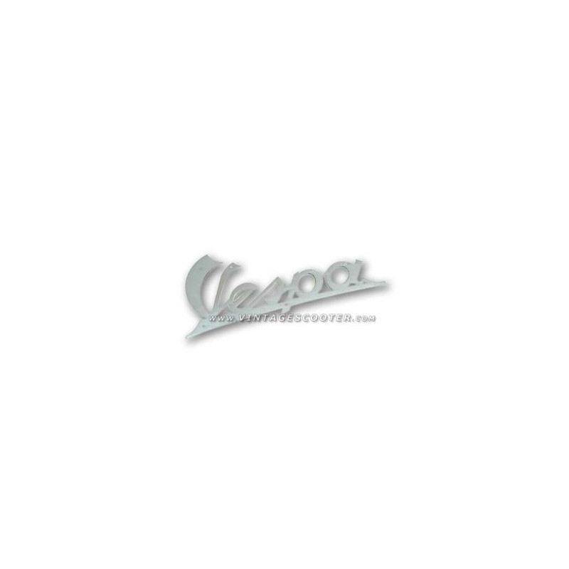 Emblême de tablier alu, Vespa type ancien perçages Italiens